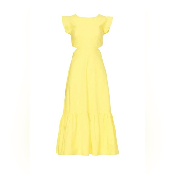 Marissa Webb Dresses & Skirts - Marissa Webb- Yellow Cutout Midi Dress. Size 8